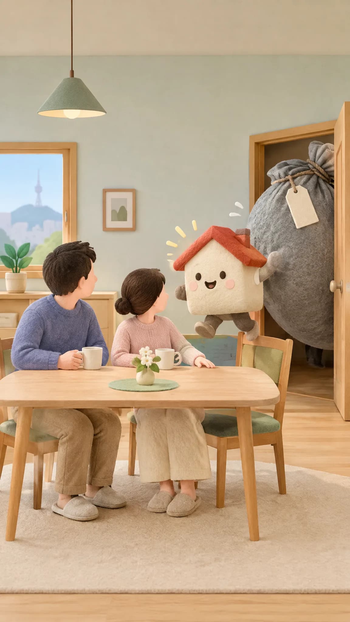 “집은 당신이 가져” — 대출도 같이? — 컨셉 시안 그림