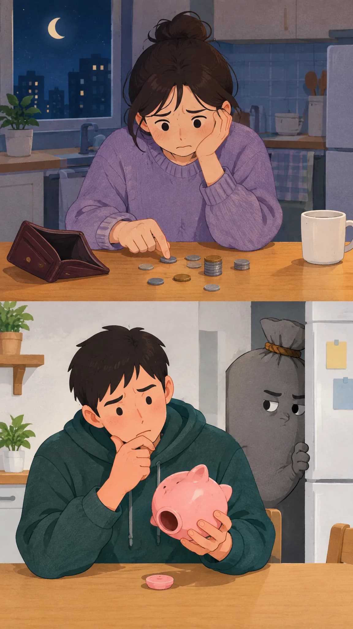 “우리 집은 빚이 없는 줄 알았습니다” — 컨셉 시안 그림