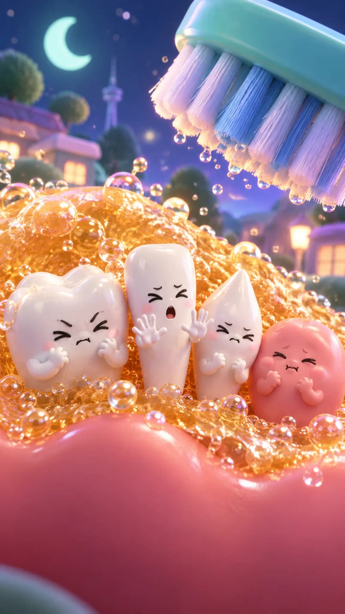 탄산 마시고 바로 닦으러 온대 — 컨셉 시안 그림